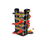 Garáž 5-úrovňová na batérie + výťah - čierno-červená